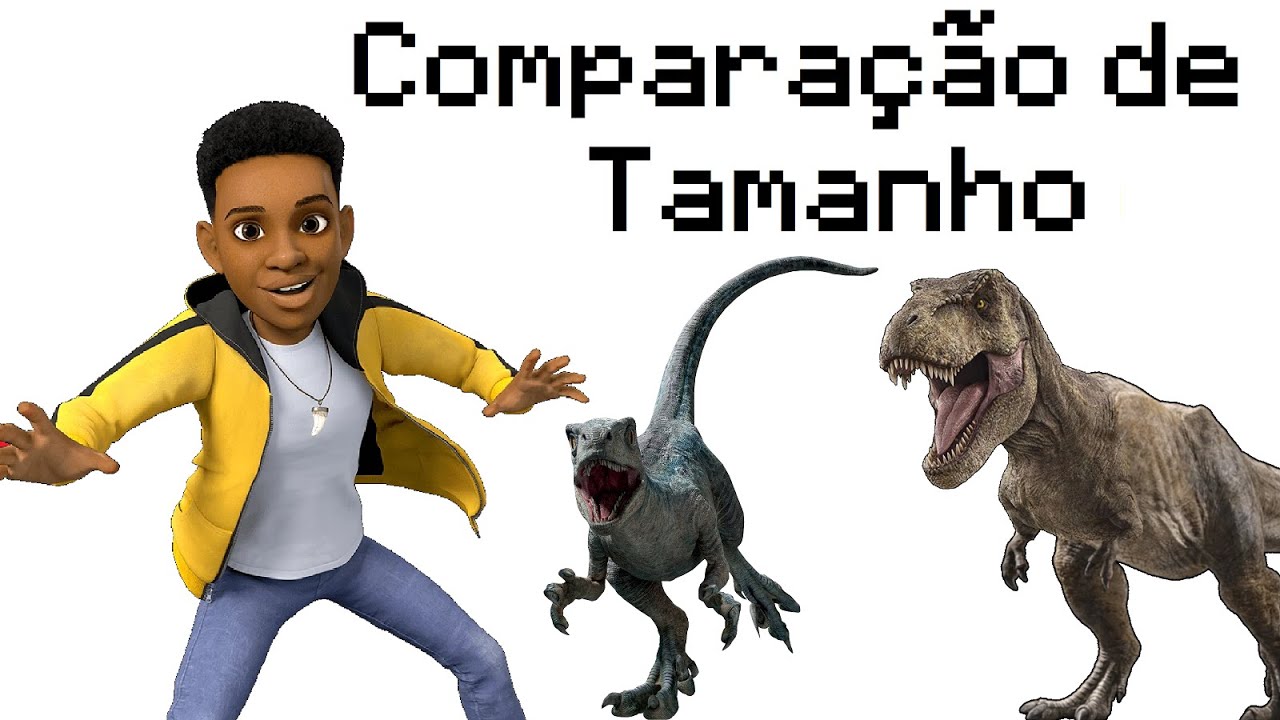 Comparação de Altura dos Dinossauros da Franquia Jurassic nos filmes.⚠️Leia a Descrição!⚠️