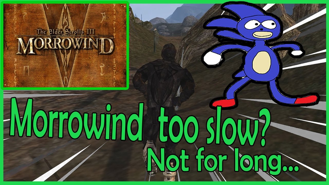 Morrowind: Как стать невероятно быстрым на 1-м уровне (Ботинки ослепительной скорости без дебаффов)