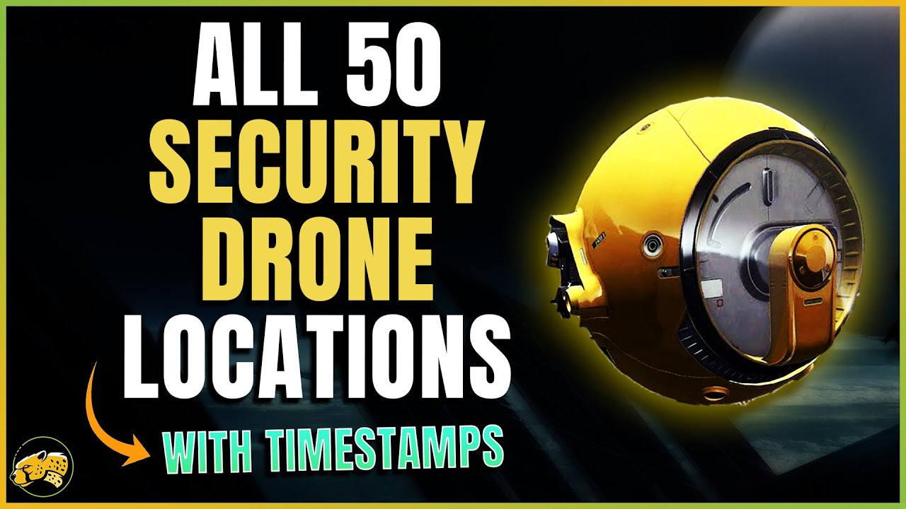 Destiny 2 - Where to find ALL 50 Security Drones - Drone Destruction Triumph - Season of the Seraph