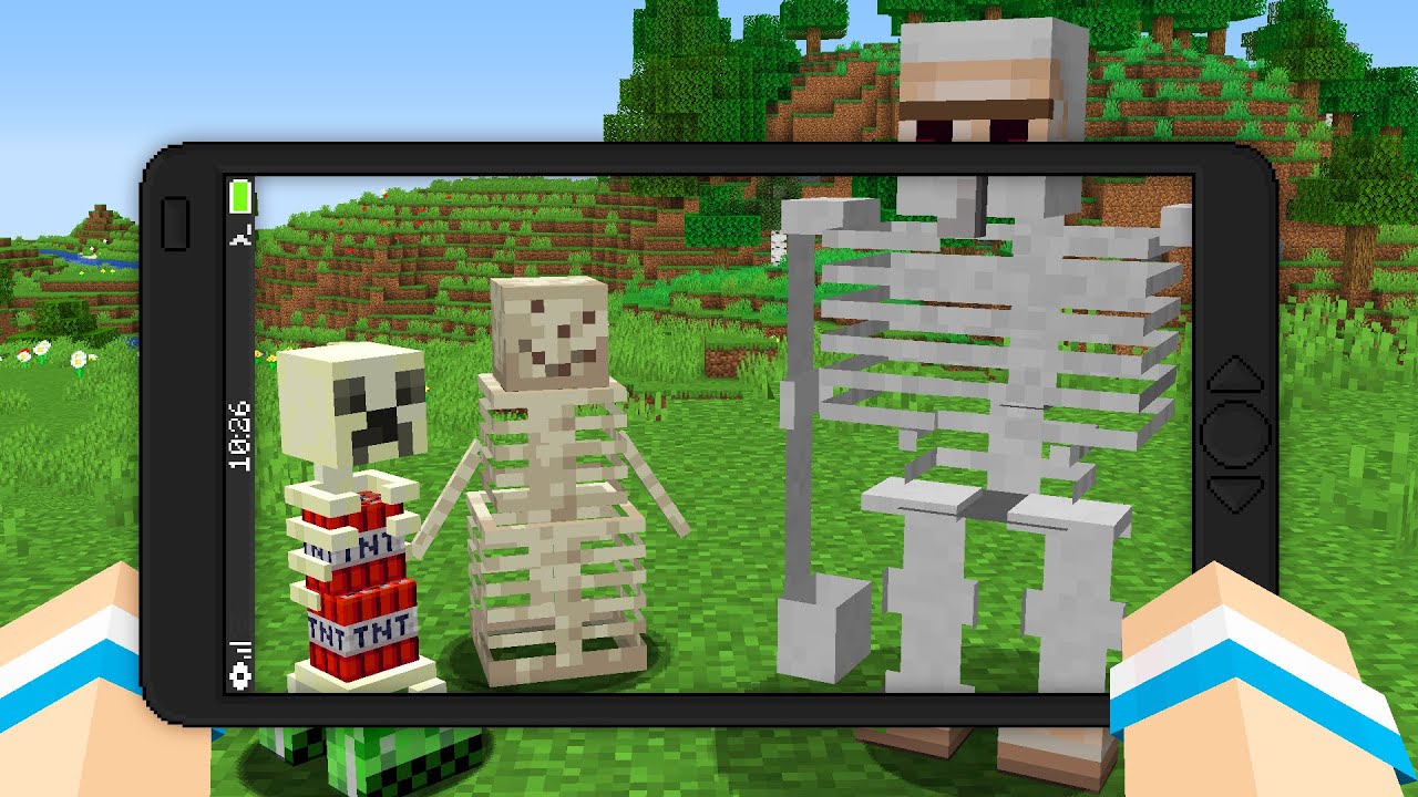 Usei um Celular com RAIO-X pra Ver Dentro dos Mobs do Minecraft