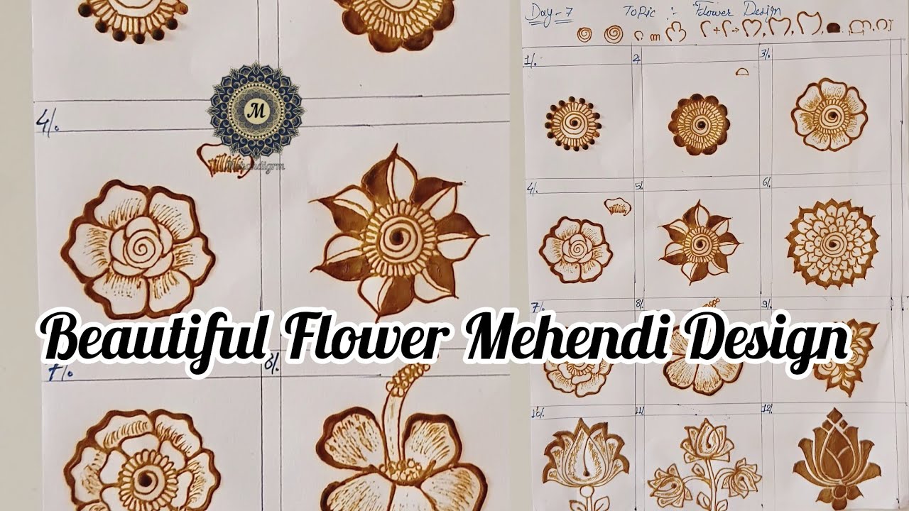 Simple & Easy Flower Mehendi Designs Beautiful Stylish Bridal Flower Mehendi Design Mehendi tutorial