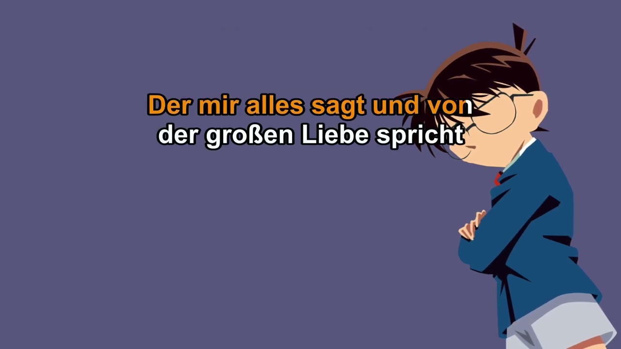 Detektiv Conan Opening「Ich kann nichts dagegen tun 」- Karaoke Off Vocal Deutsch