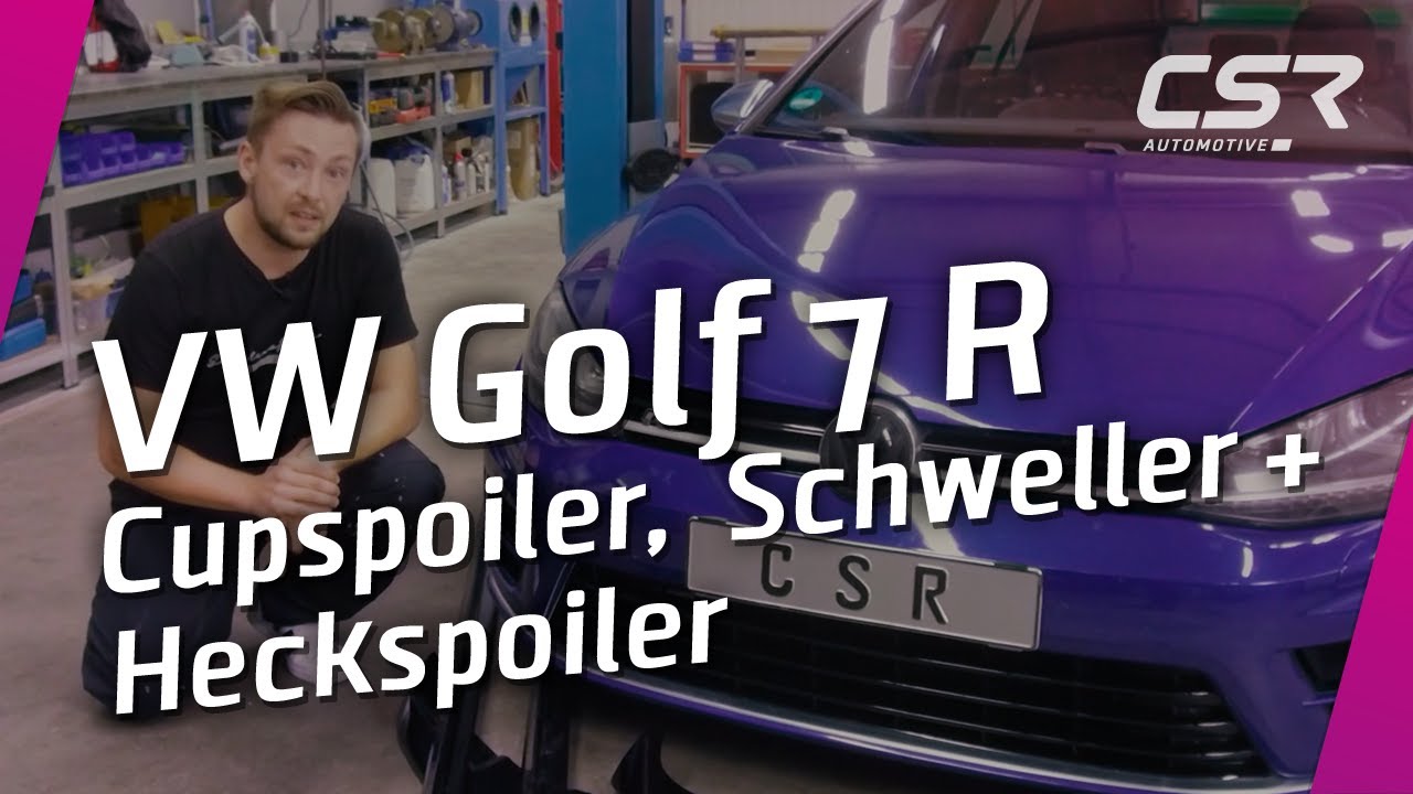 Frontspoiler, Schweller und Heckflügel für den Golf 7 R