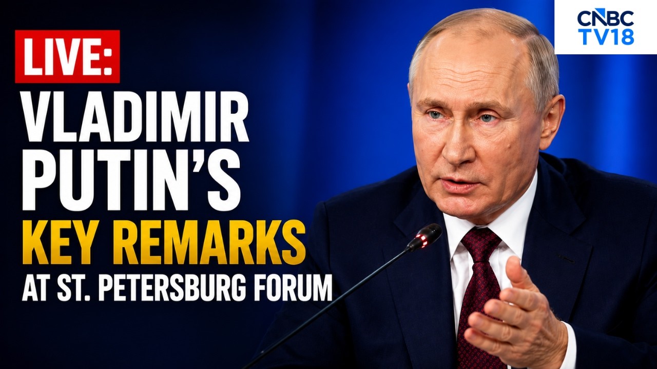 LIVE: Vladimir Putin Addresses Global Media | Putin's Fiery Interview From St. Petersburg | N18G