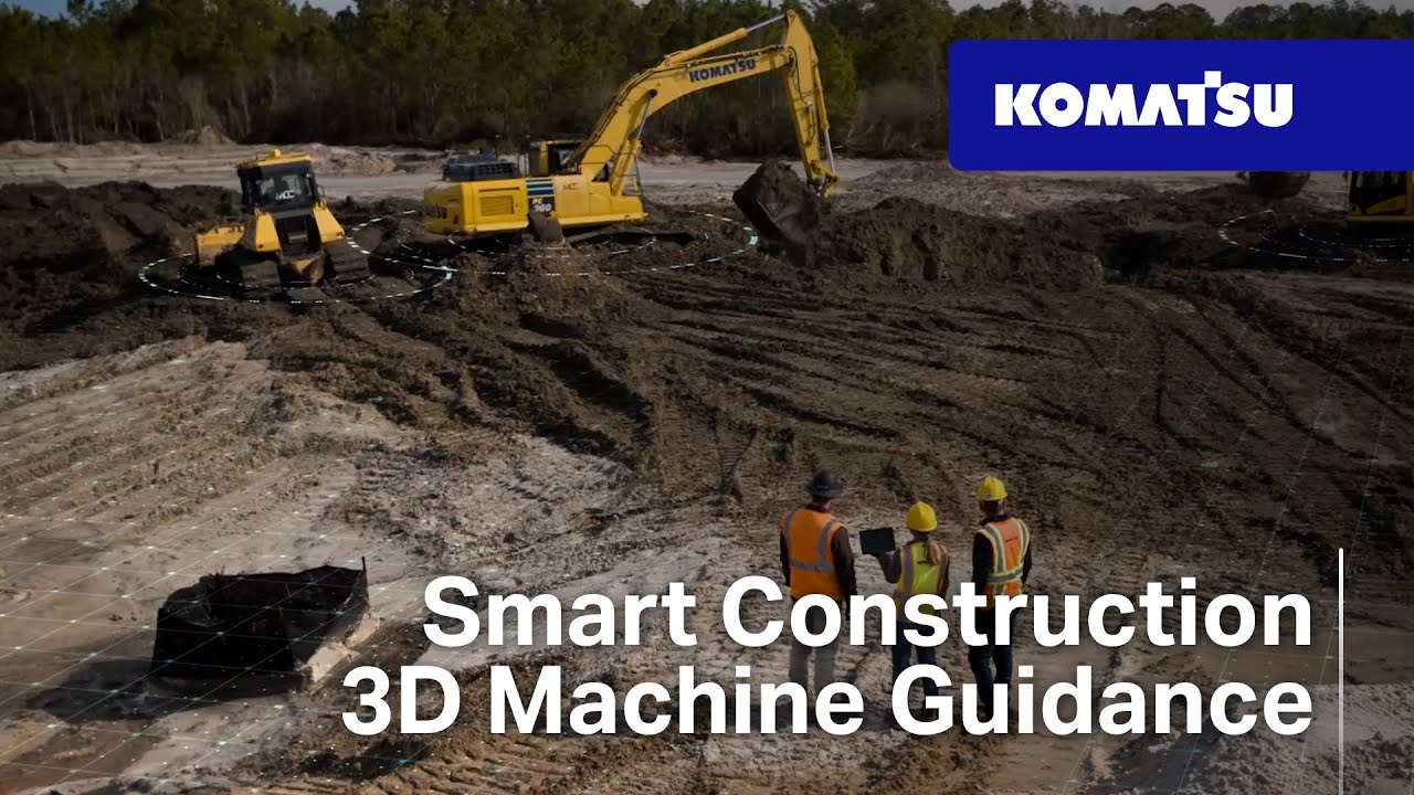 Smart Construction 3D Machine Guidance by Komatsu