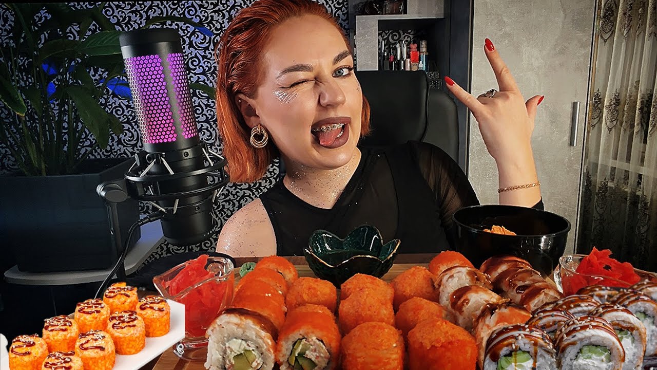 МУКБАНГ/ОПЯТЬ РОЛЛЫ🍣/ASMR/ОБЖОР/ВСЕ НОВОСТИ 🧁/КТО КАК ВСТРЕЧАЕТ НГ 🎅🏼❓/FOOD