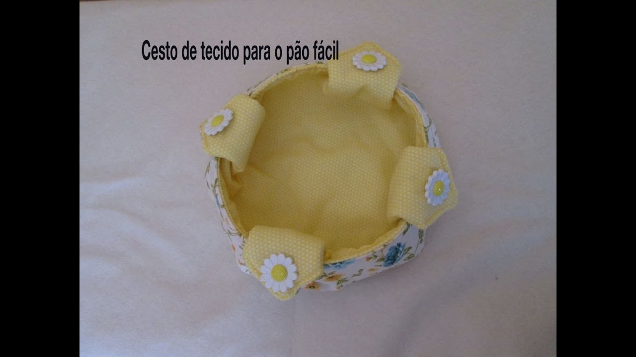 Diy cesto de tecido para pão fácil pap