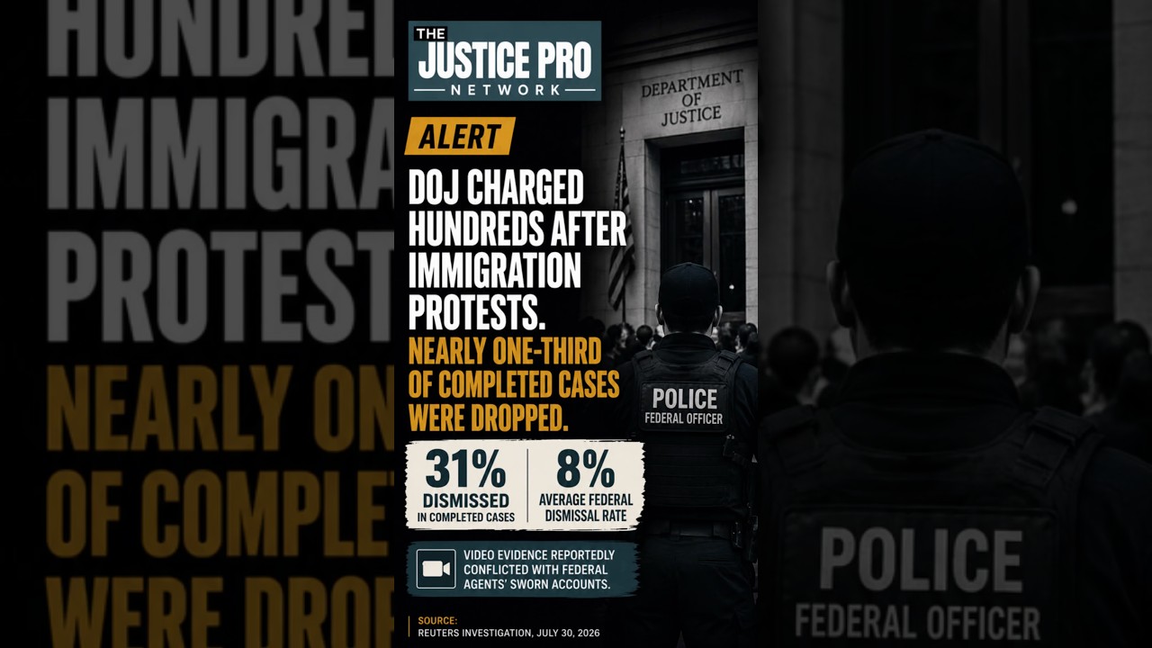 31% of Federal Protest Cases Dismissed: Reuters Investigation Reveals Disparity.