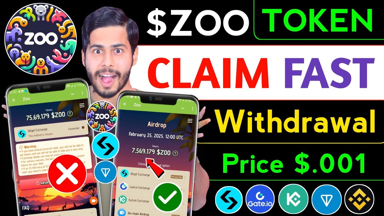 Zoo Airdrop Withdrawal on Bitget 🔥 zoo new update, zoo token price, zoo token claim, zoo withdrawal