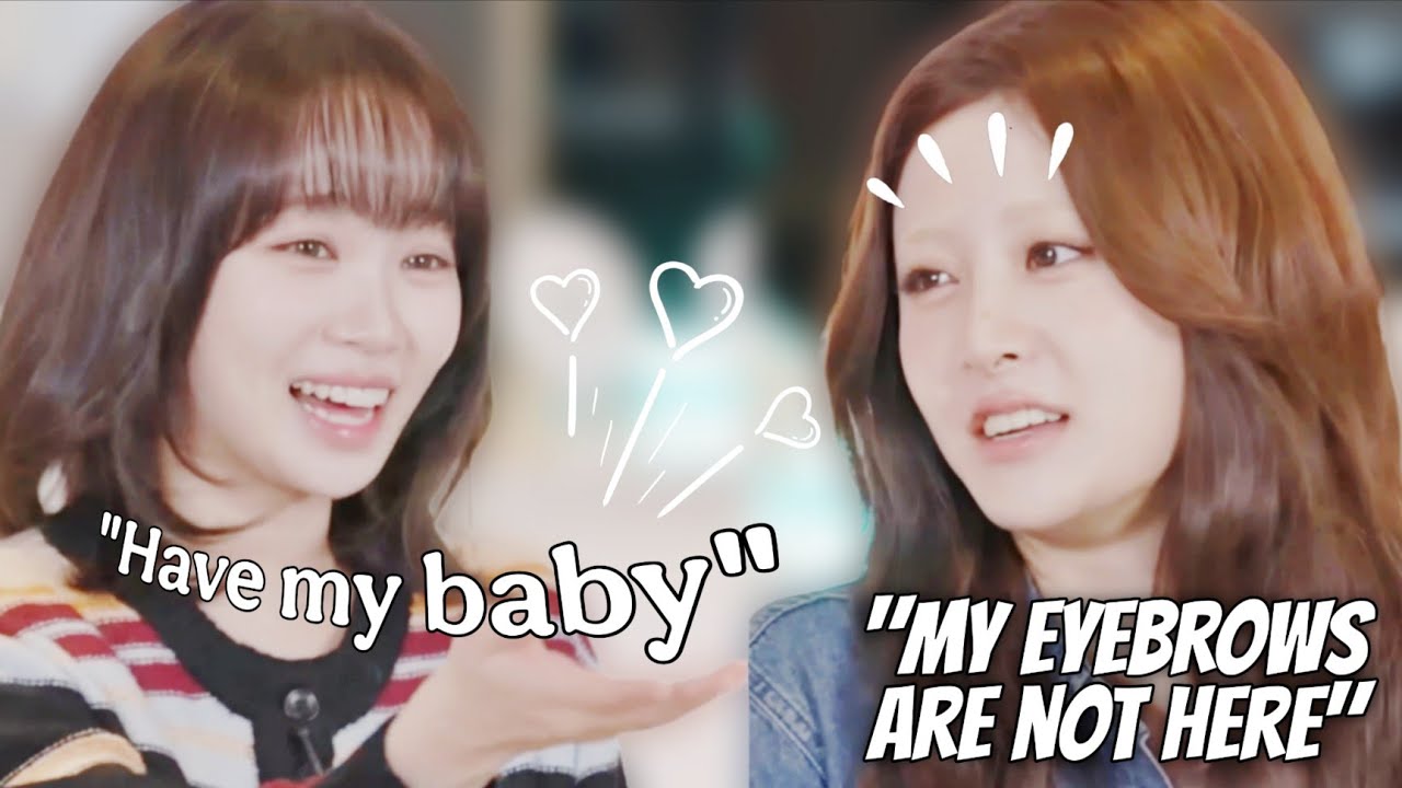 CHAEWON new MEME unlocked, FEARNOT wants to take back YUNJIN's EYEBROWS