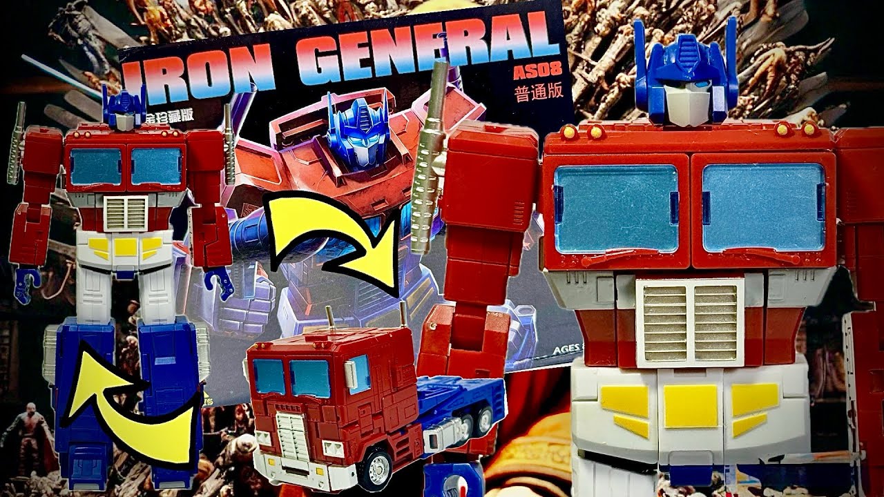 Transforming AS08 Iron General (KO SS86 Optimus Prime) 
