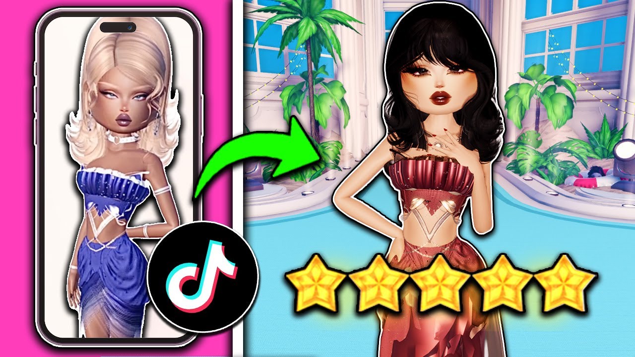 Testing TIKTOK VIRAL OUTFIT HACKS in DRESS TO IMPRESS! (The PRETTIEST YET..)