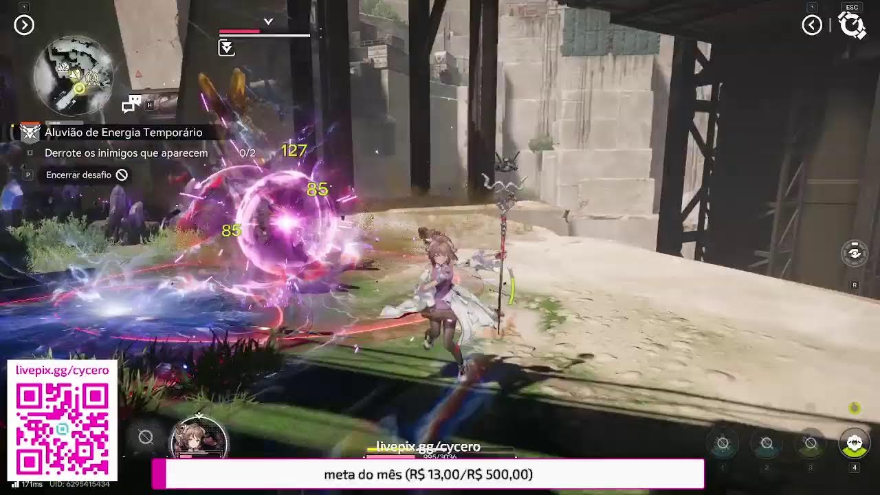 TENTANDO PEGAR A NOVA PERSONAGEM