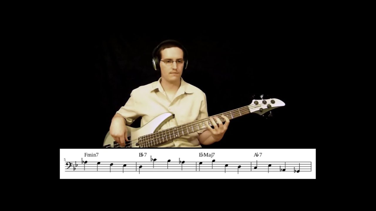 Walking Jazz Standards #3: "Stella By Starlight" - Bass Guitar Lesson
