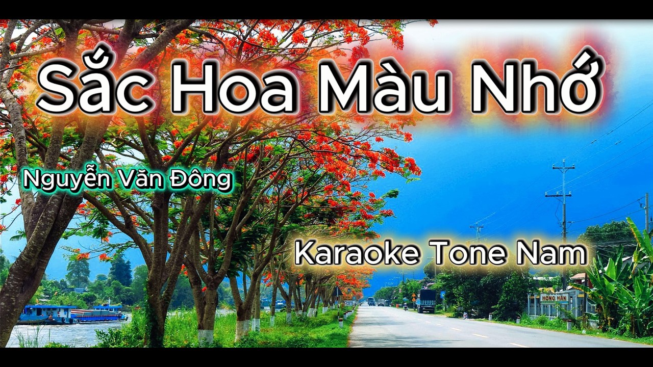 Sắc Hoa Màu Nhớ - Karaoke Tone Nam ( Điệu Rumba  Mới Lạ )