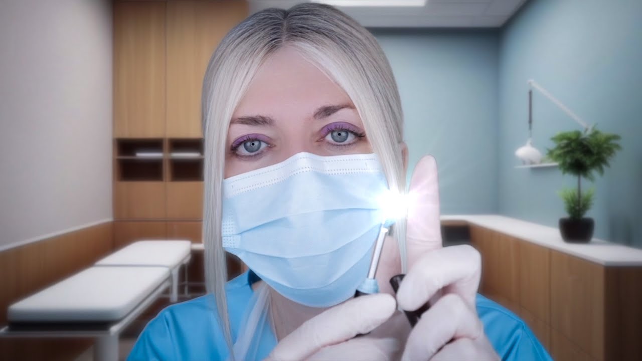 ASMR Ear Exam & Deep Ear Cleaning - Otoscope, Fizzy Drops, Latex Gloves, Endoscope, Picking, Typing