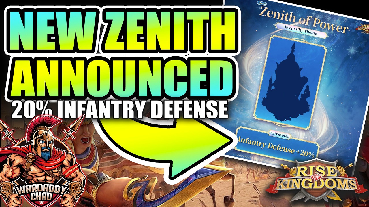 New Zenith City Theme: What Does 20% Infantry Mean In The Meta - Rise of Kingdoms