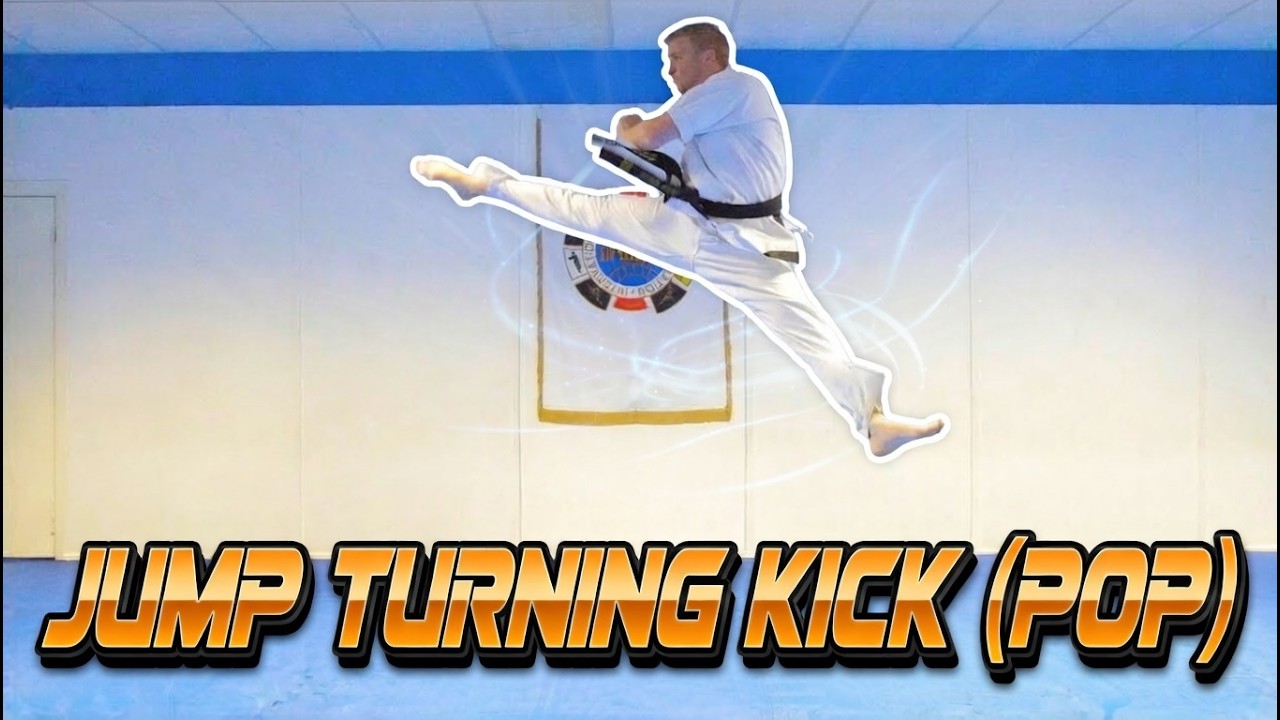 Taekwondo Jump Turning Kick/Roundhouse Kick Tutorial (Pop Method) | GNT How to