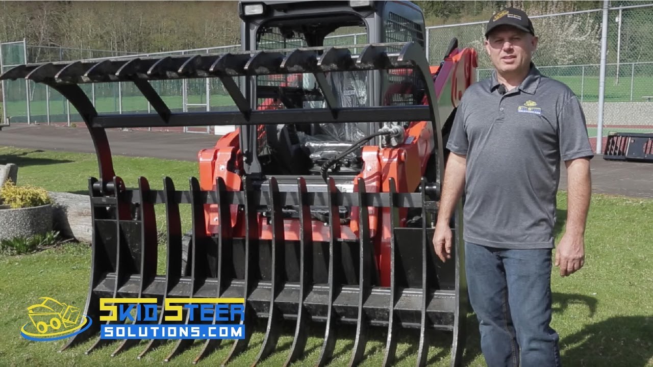 Skid Steer Heavy Duty Brush Grapple by Anbo Manufacturing