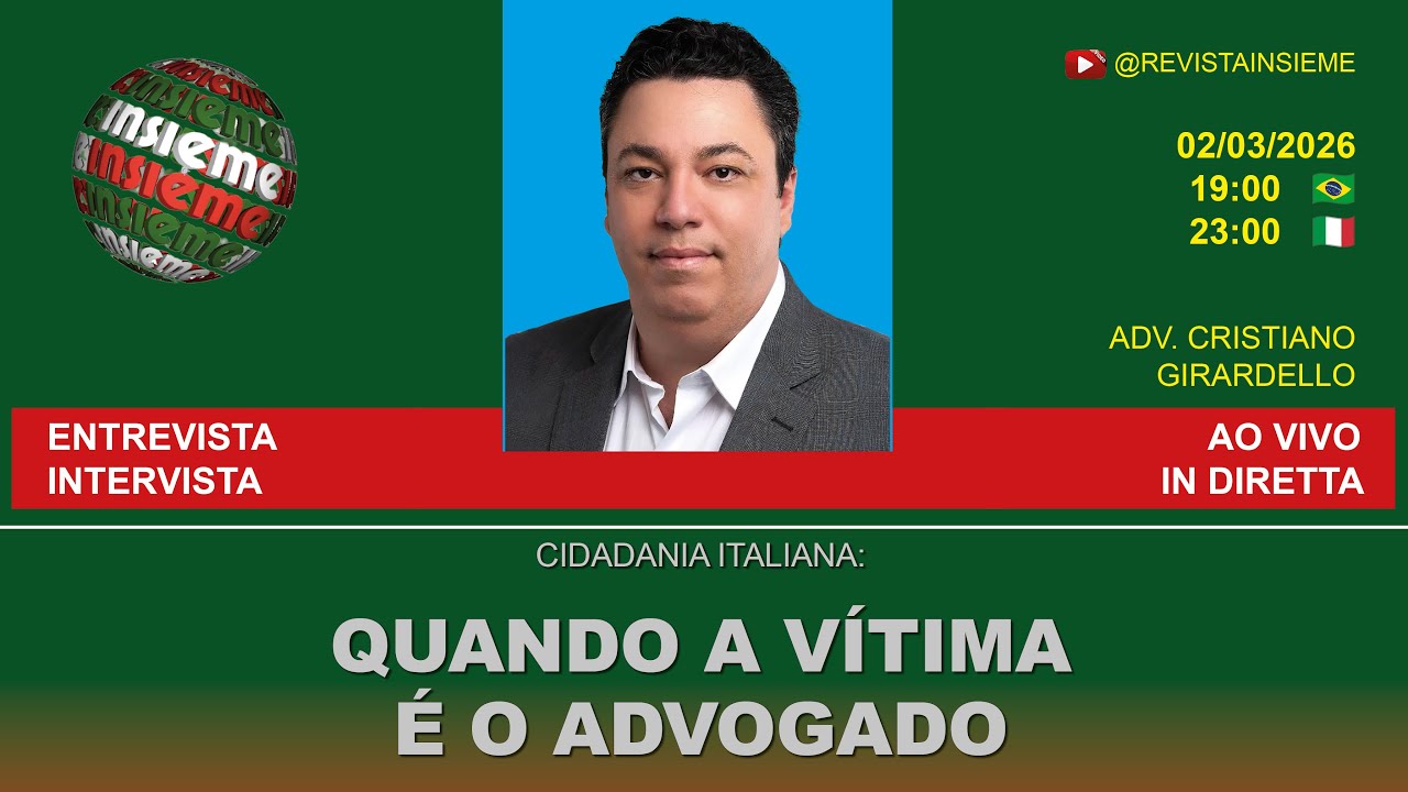 INSIEME AO VIVO | Cidadania: quando a vítima é o advogado