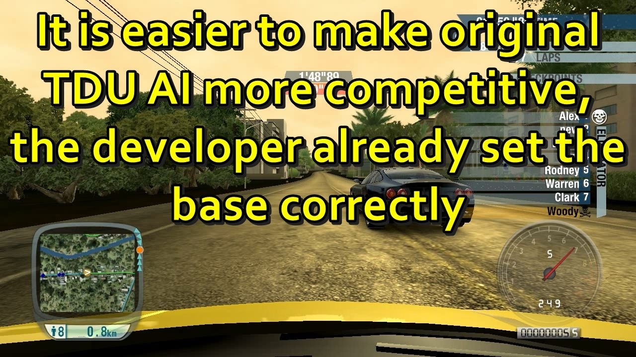 What is the right difficulty setting for TDU 1 Gold? this became faster AI mod for original TDU ...