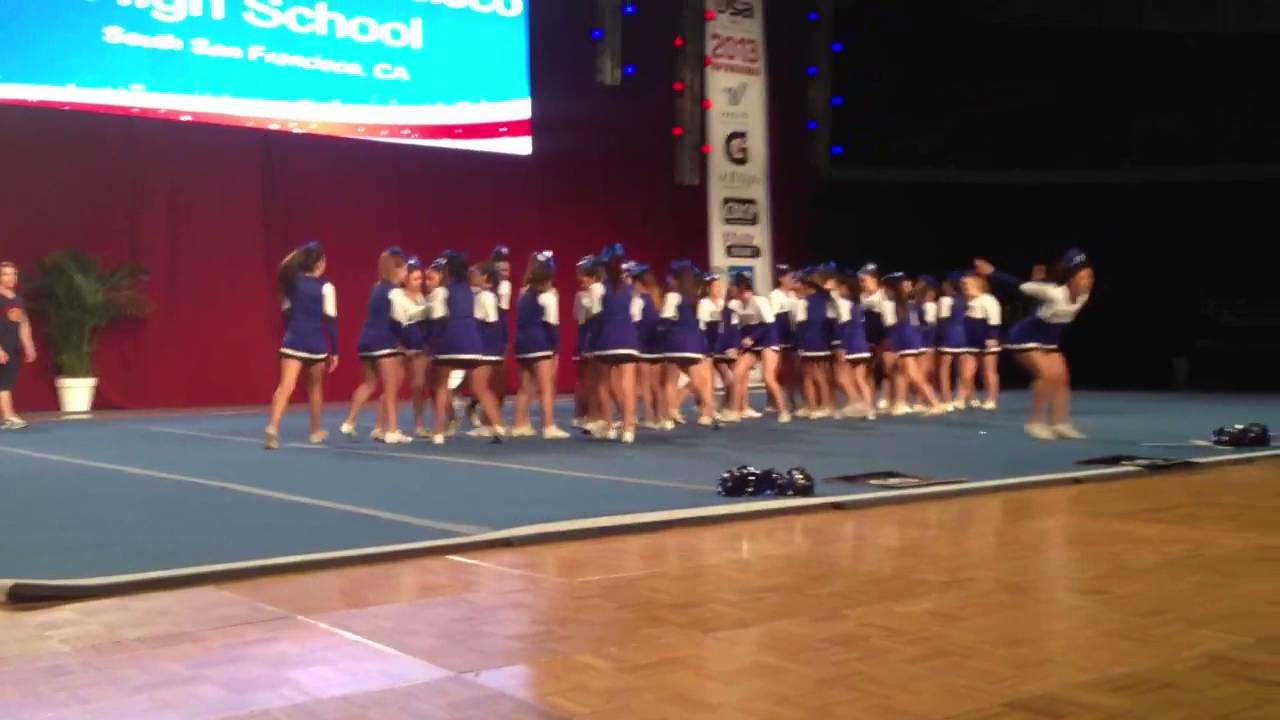 South San Francisco High School Cheer USA Nationals routine