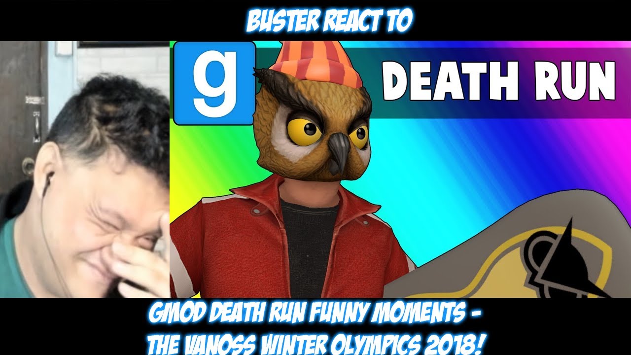 Смешные моменты реакции Бастера на режим Death Run в Gmod &mdash; Зимние Олимпийские игры Vanoss 2018!
