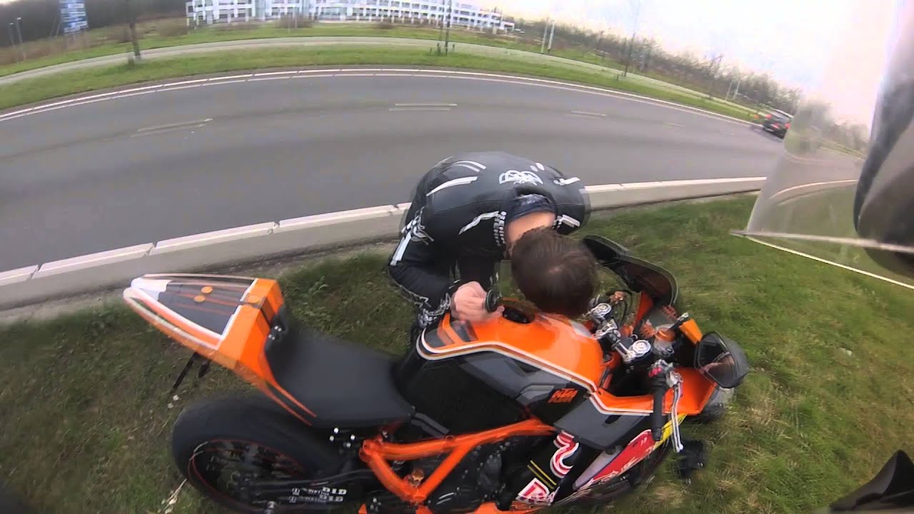 KTM RC8R 2012& 2010 Red bull - sunday ride and brake down