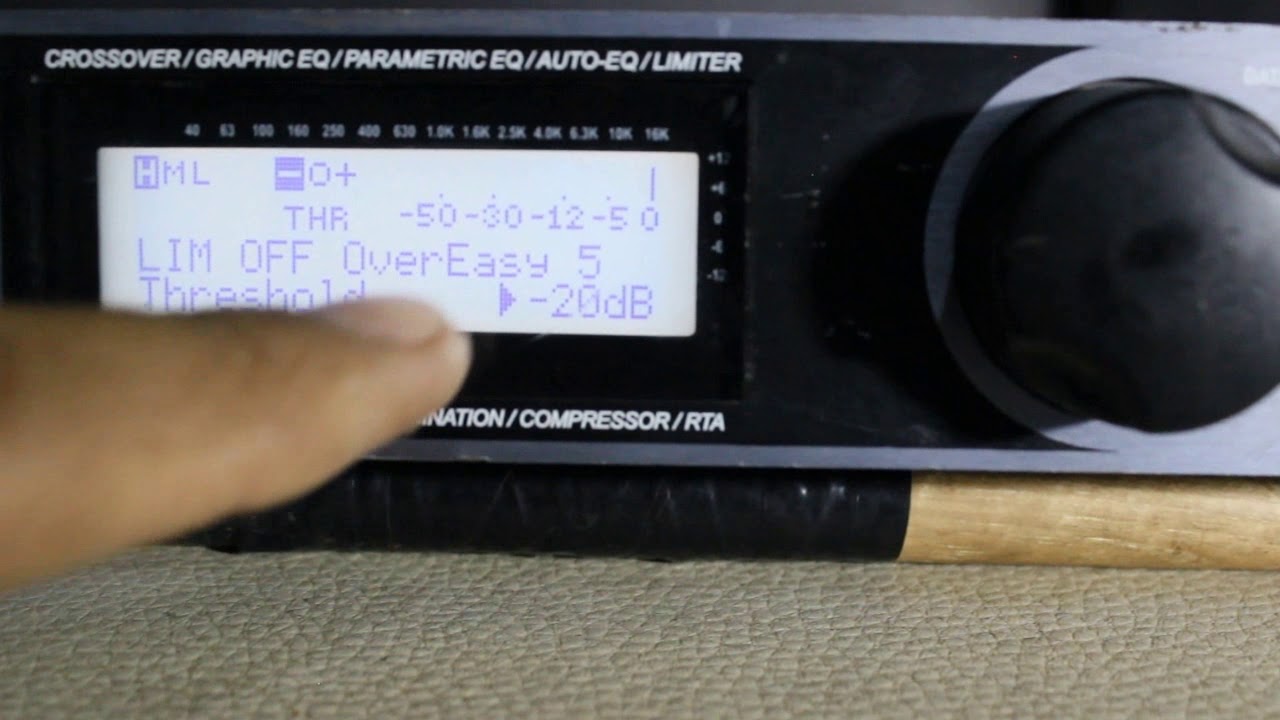Driver Rack Pa como proteger tus agudos comp limiter principiantes