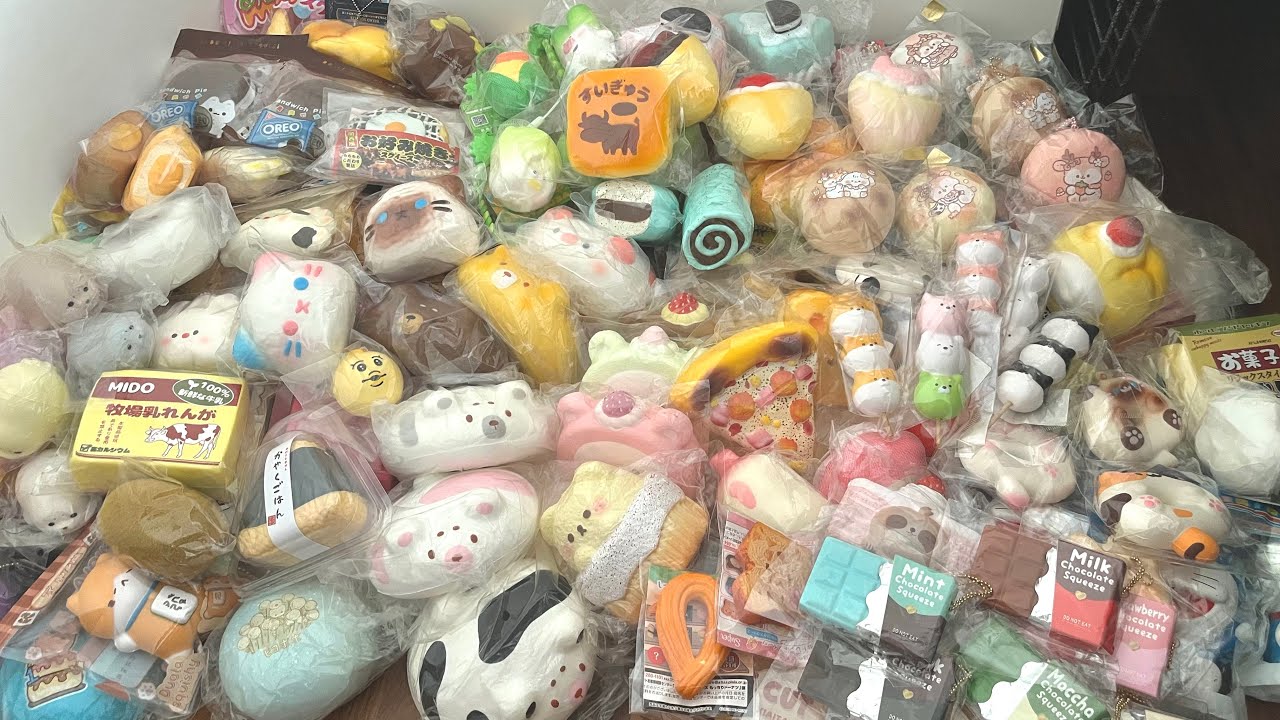 BIGGEST SQUISHY HAUL EVER 2024 🍙 ⊹₊⟡⋆ | 15+ squishy packages, asmr squishing