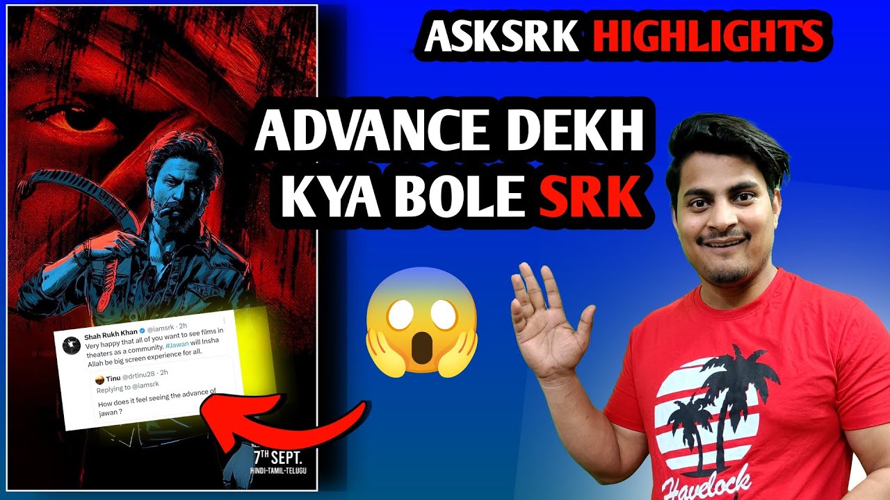 Ask Srk Highlights Tweets | Ask Srk Viral Tweets | SRK Reaction On Jawan Advance Booking #asksrk
