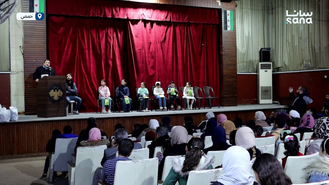 تكريم الطلاب الفائزين بمسابقة الربيع الخامسة في محافظة حمص