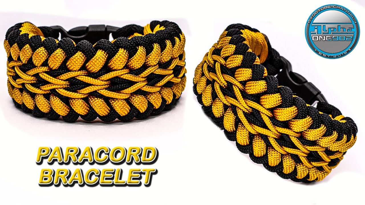 Как сделать браслет из паракорда с освященной паутиной. Урок по бесконечным водопадам.