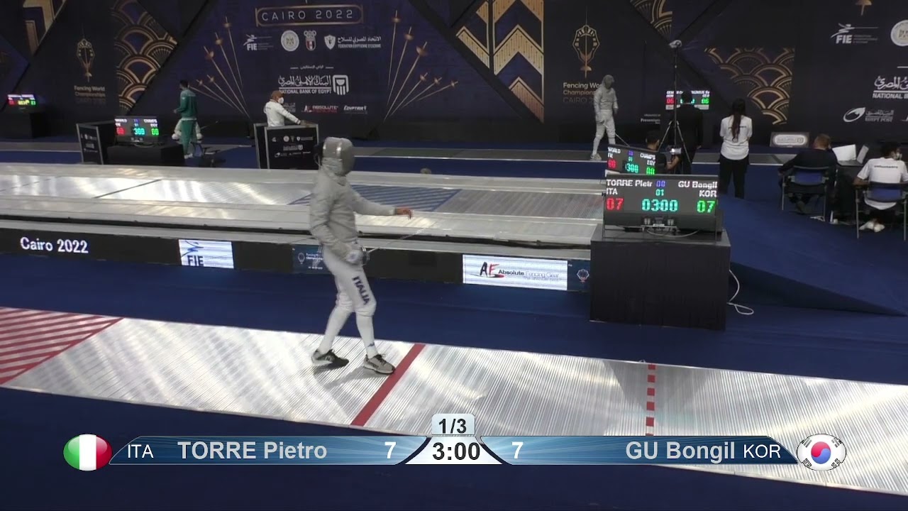 2022 246 T32 13 M S Individual Cairo EGY CHM RED GU KOR vs TORRE ITA