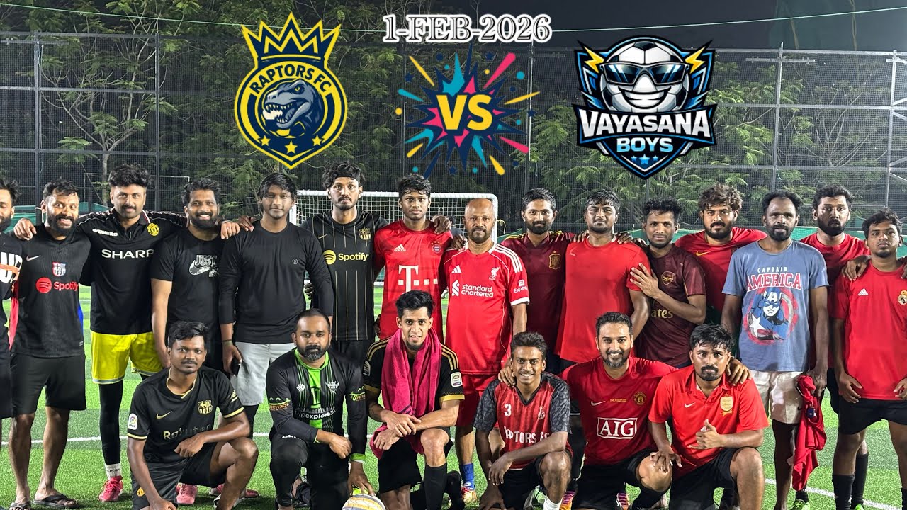 Raptors FC vs Vayasana Boys - 1-Feb-2026 - Game 4