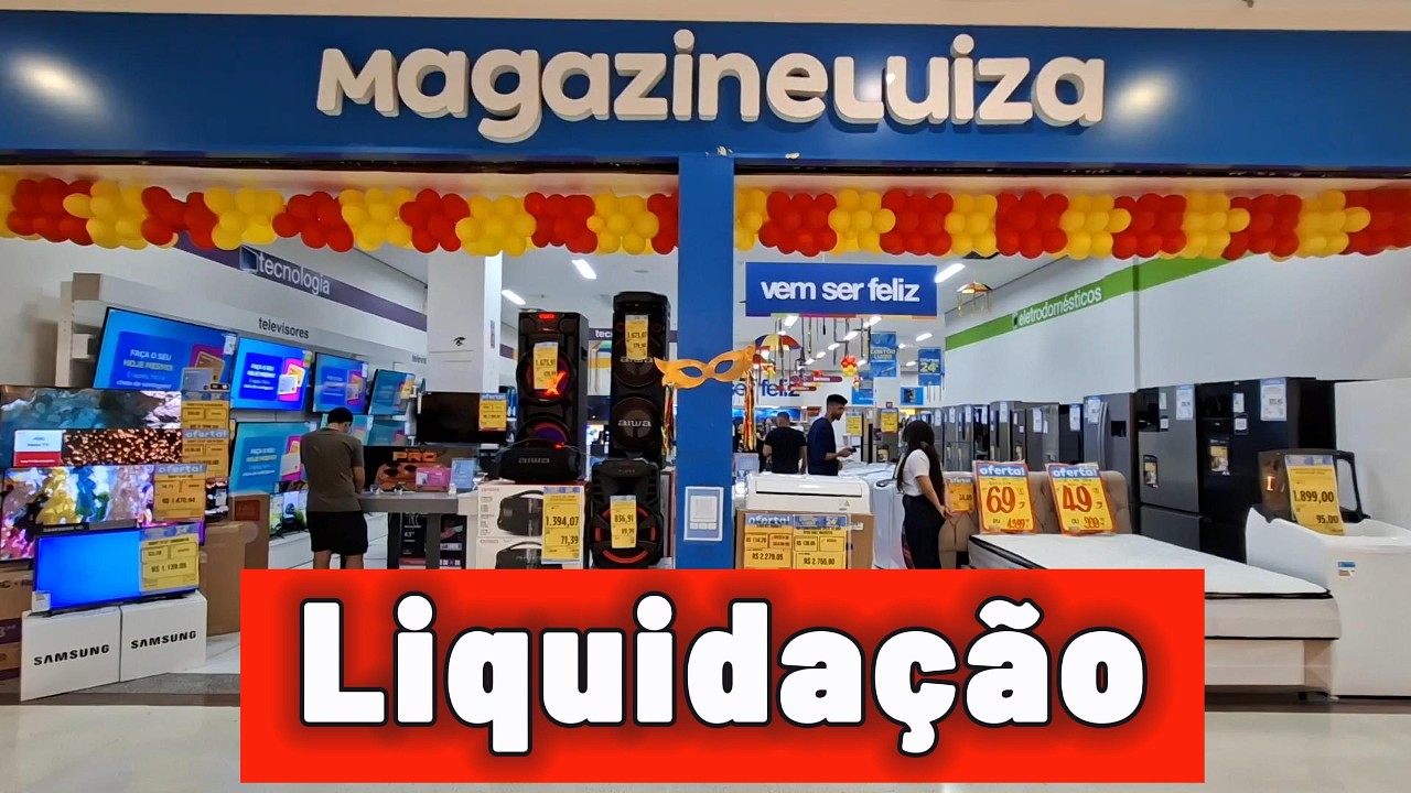 LIQUIDAÇÃO MAGAZINE LUIZA -  SHOPPING TACARUNA | TV, ARMÁRIOS, ROUPEIRO, MICROONDAS, LAVADORA ...