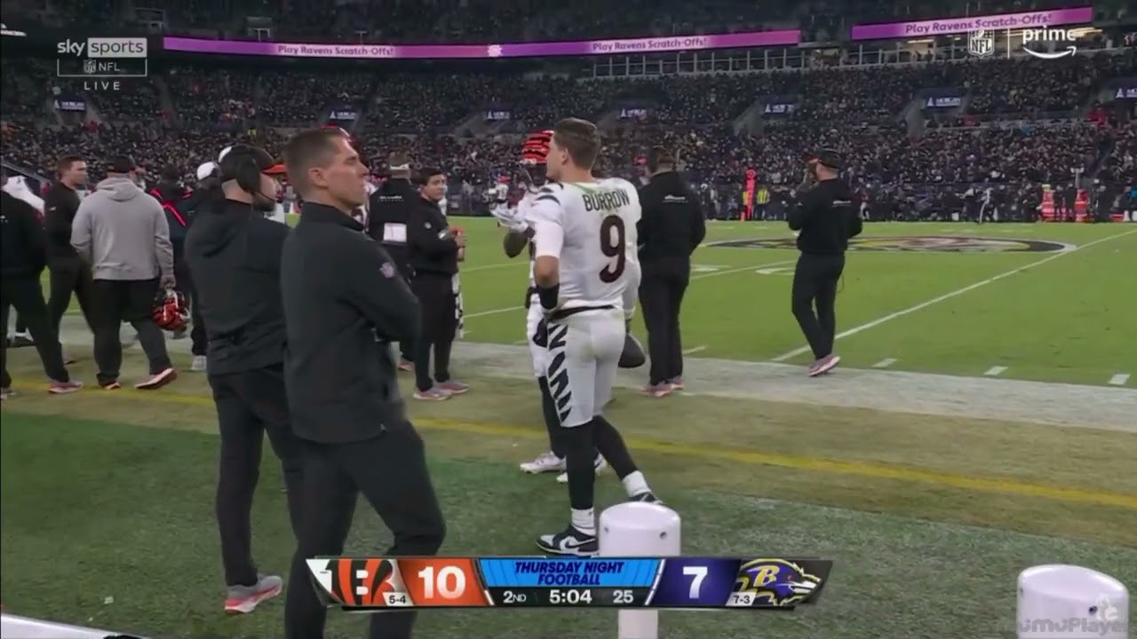 JOE BURROW INJURED VS RAVENS OUT FOR THE REST OF THE SEASON!!! #nfl #joeburrow #cincinnatibengals