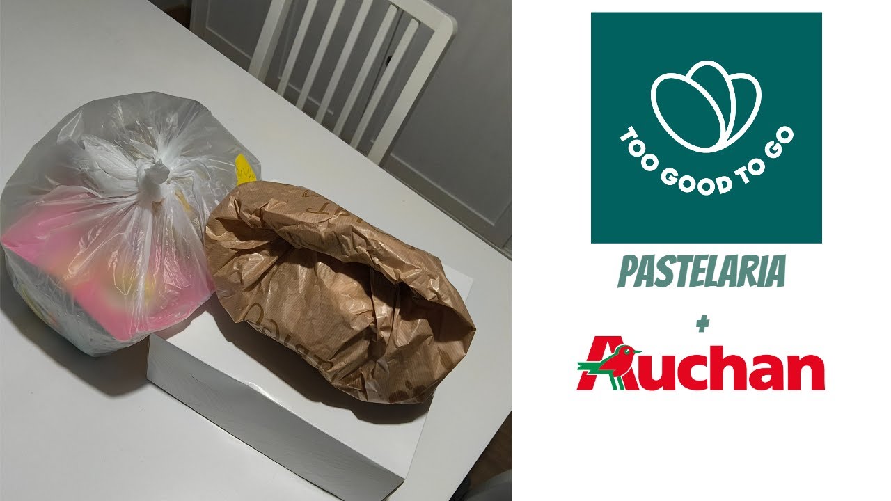 3 sacos surpresa da Too Good To Go (Auchan e pastelaria) - muitos bolos🧁😅