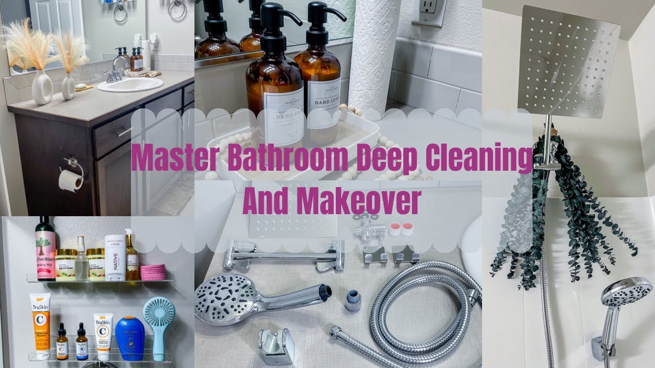 Master Bathroom Deep Cleaning And Makeover: From Filthy to Fabulous! | At Home With Shaniqua