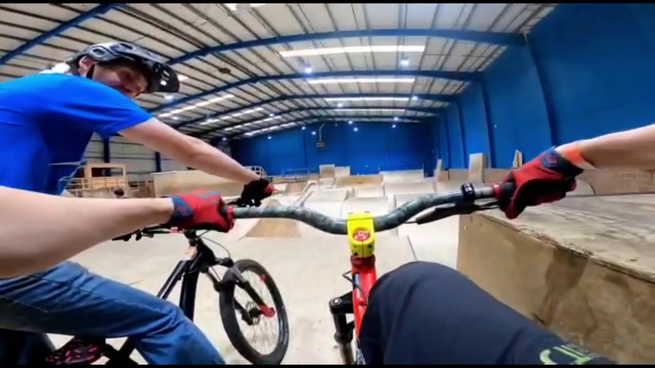 RIDING RAMPWORLD CARDIFF ON THE JUMP BIKES!