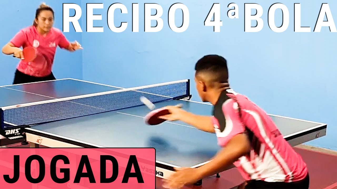 RECIBO 4ªBOLA NO TÊNIS DE MESA-PING PONG