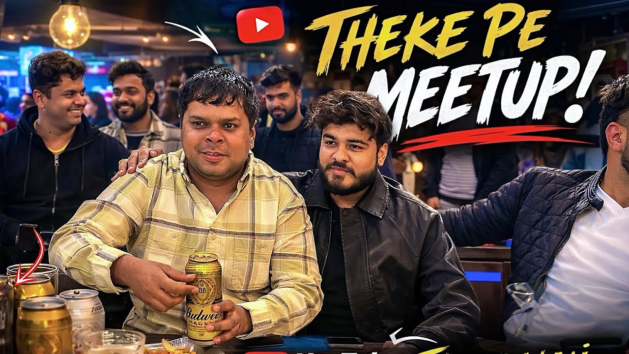 Theke Wala Meetup Scene! 🔥 | Full Crowd Crazy 😱 Sumit Lakra x Abhishek Sharma vlogs 
