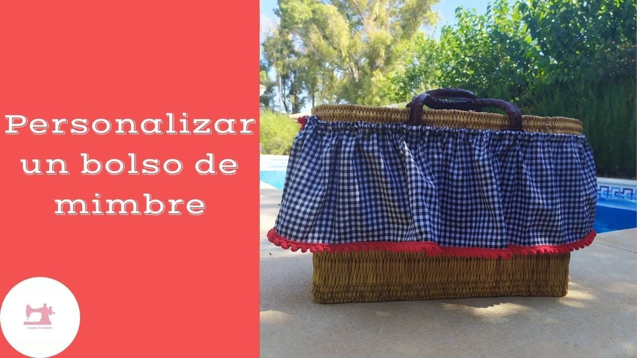 Personalizar un bolso de mimbre