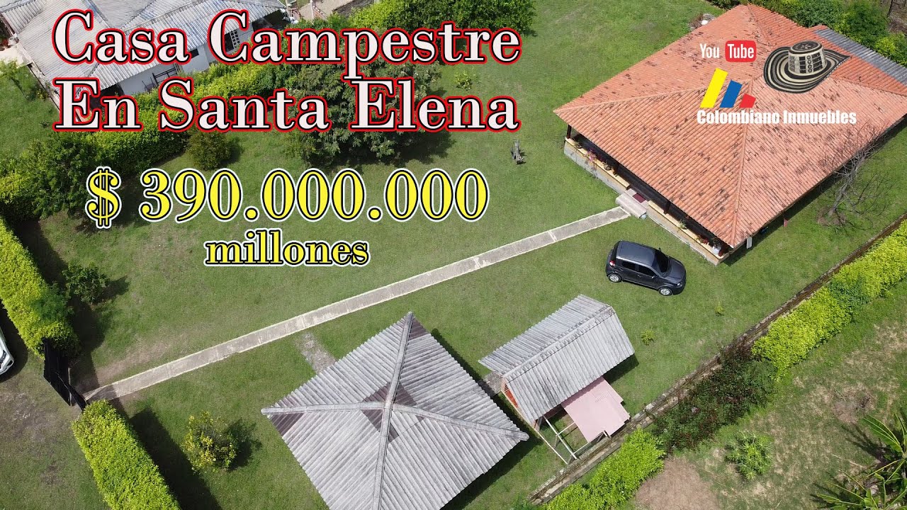 Casa campestre para la venta en Santa Elena El Cerrito.🏡 3183270741 - 3116239407. Alexis Serna.💑🍇