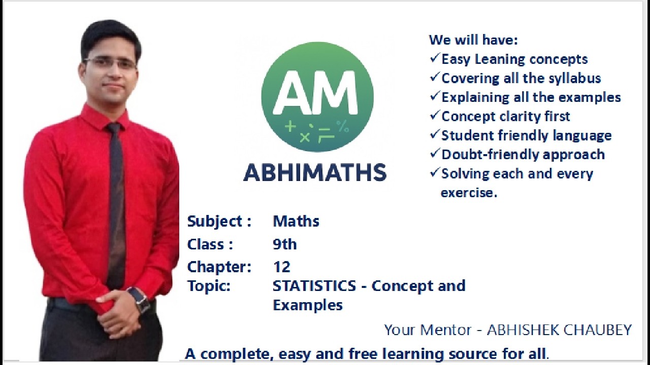 Class 9 | Maths | NCERT | Chapter 12 |Stastics Concept & Examples