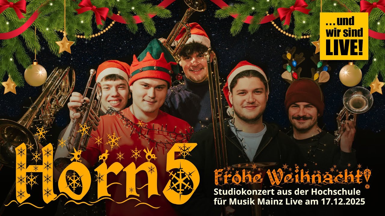 ... und wir sind LIVE! Horn5 - frohe Weihnacht!