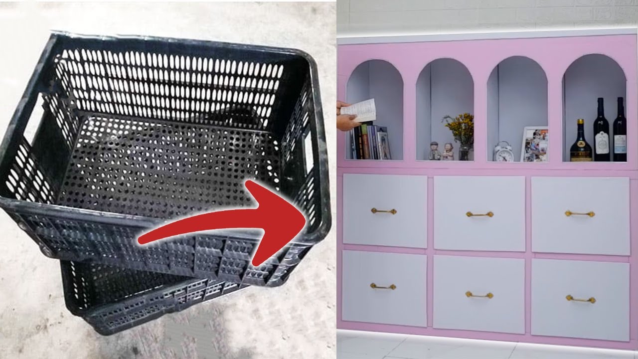 You Won’t Believe This Cabinet Was Made From Fruit Baskets