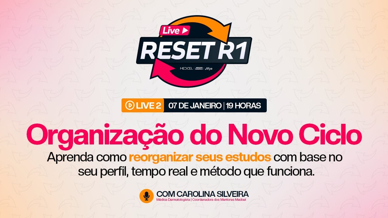 Organização do novo ciclo | Reset R1