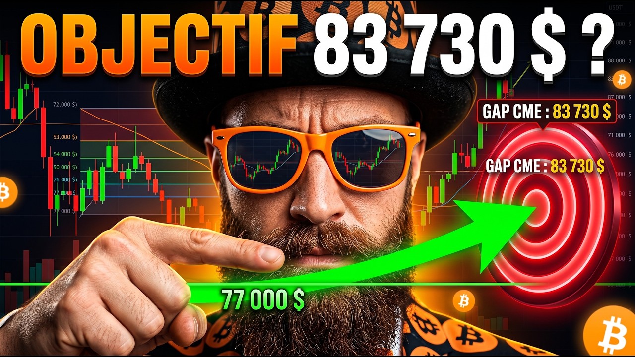 ⚠️ CONSOLIDATION STRAT&Eacute;GIQUE : Bitcoin tient 77 000 $, direction le GAP aux 83 730 $ ?