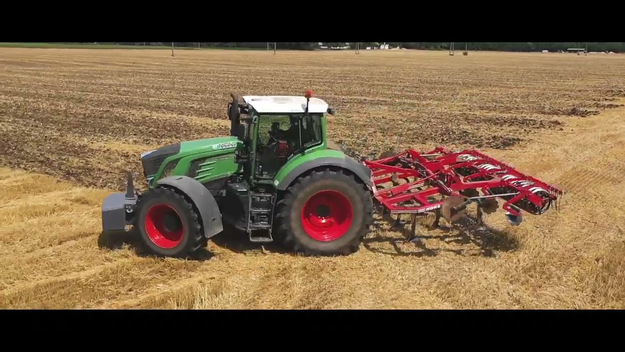 FENDT VARIO 933+HORSCH TERRANO 4  - Cultivating stubble - Hungary 2022 (Talhammer Családi Gazdaság)